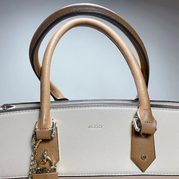 Aldo Retriever Tote Bag Faux Leather Camel  Color - Picture 4 of 16